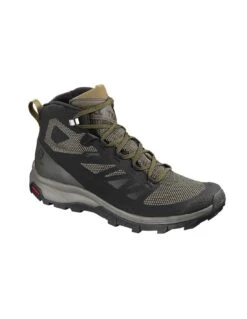 Chaussures Randonnée Salomon Outline Mid Gtx Black