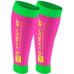 Manchons Compressport Calf R2 Fluo Pink