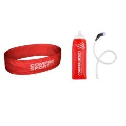 Pack Free Belt Red + Ergoflask 600ml + Long Tube Compressport